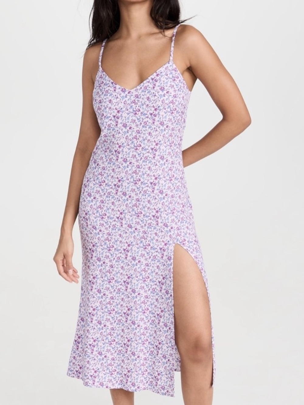 Reformation Crimini Midi Dress in ‘Muse’ - Purple Floral - Size 10